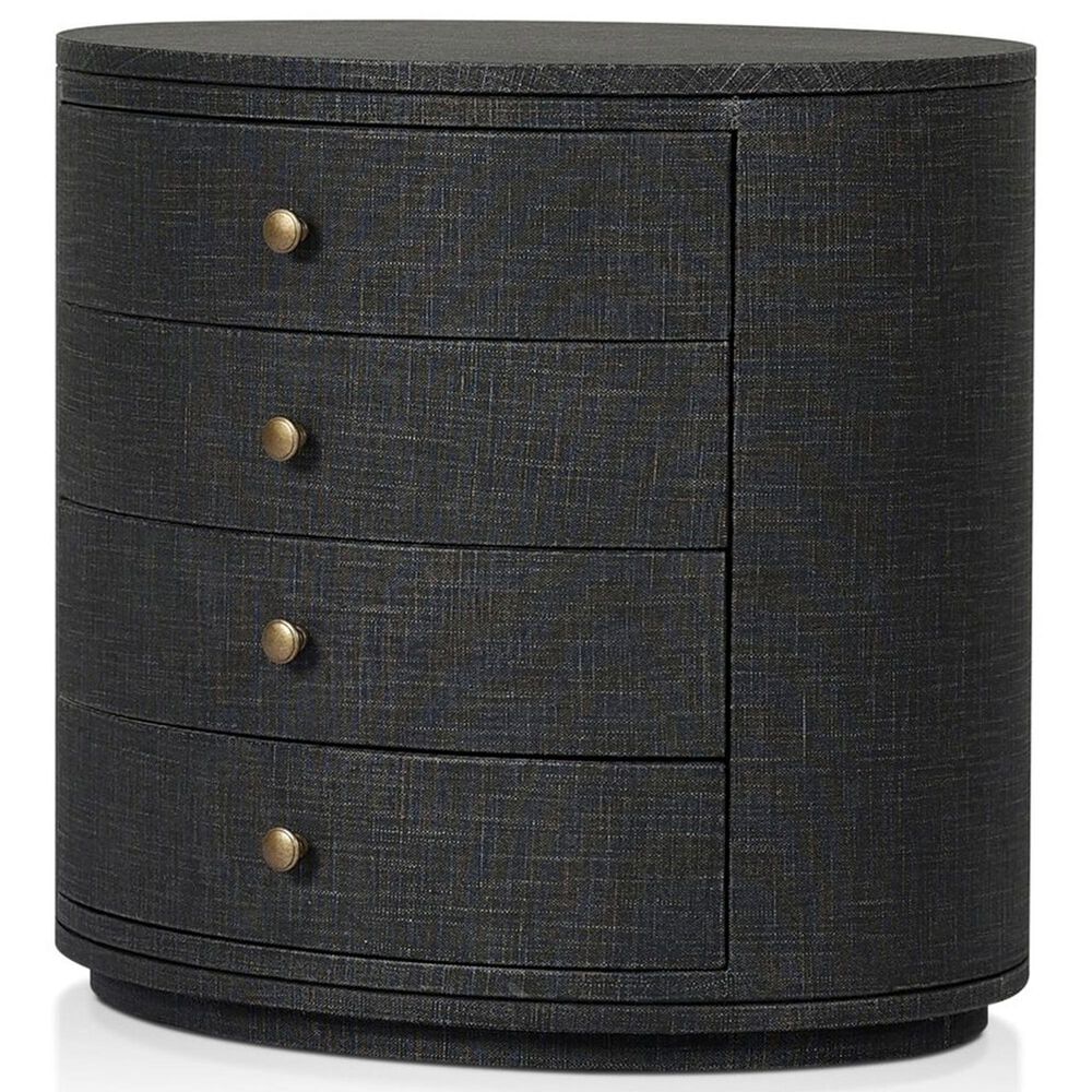 Four Hands Amelia 4-Drawer Nightstand in Black, , large