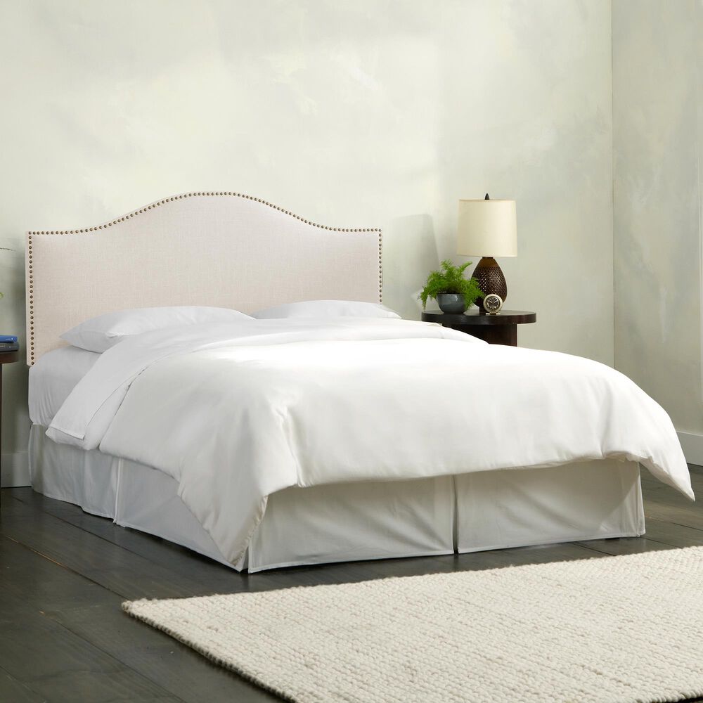 Skyline Furniture Queen Headboard in Linen Talc, , large