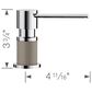 Blanco Lato Soap Dispenser in Chrome and Truffle, , large
