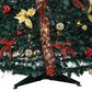 The Gerson Company 6" Pop-Up Decorated Pine Tree with 150 UL Warm White LED Lights in Green, Red and Gold, , large