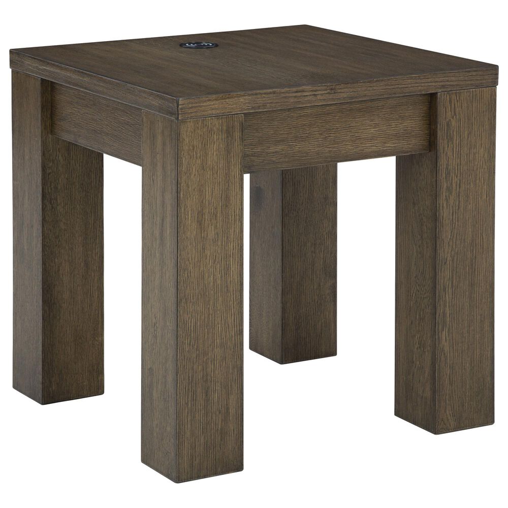 Ashley Rosswain Square End Table in Warm Brown, , large