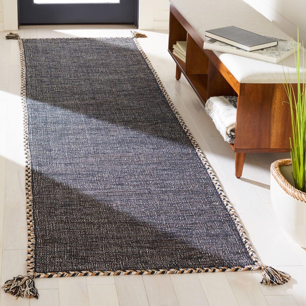 Safavieh Montauk 2&#39;3&quot; x 10&#39; Beige and Black Runner, , large