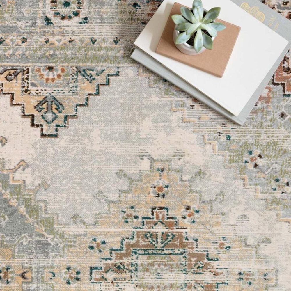 Loloi II Isadora ISA-01 6&#39; x 9&#39; Oatmeal and Silver Area Rug, , large
