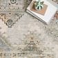 Loloi II Isadora ISA-01 6" x 9" Oatmeal and Silver Area Rug, , large