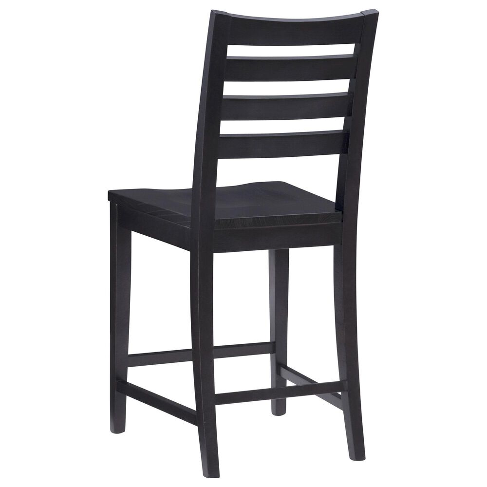 Linon Home Decor Flynn 22" Counter Stool in Black, , large