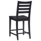 Linon Home Decor Flynn 22" Counter Stool in Black, , large