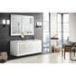 James Martin Vanities Addison 60" Double Bathroom Vanity in Glossy White with 3 cm Ethereal Noctis Quartz Top and Rectangular Sinks, , large