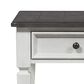 Belle Furnishings Allyson Park Drawer End Table in White, , large