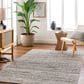 Surya Reika REK-2301 9" x 12" Off-White, Gray, Light Gray, Brick Red Area Rug, , large