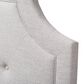 Baxton Studio Mars Full Panel Headboard in Greyish Beige, , large