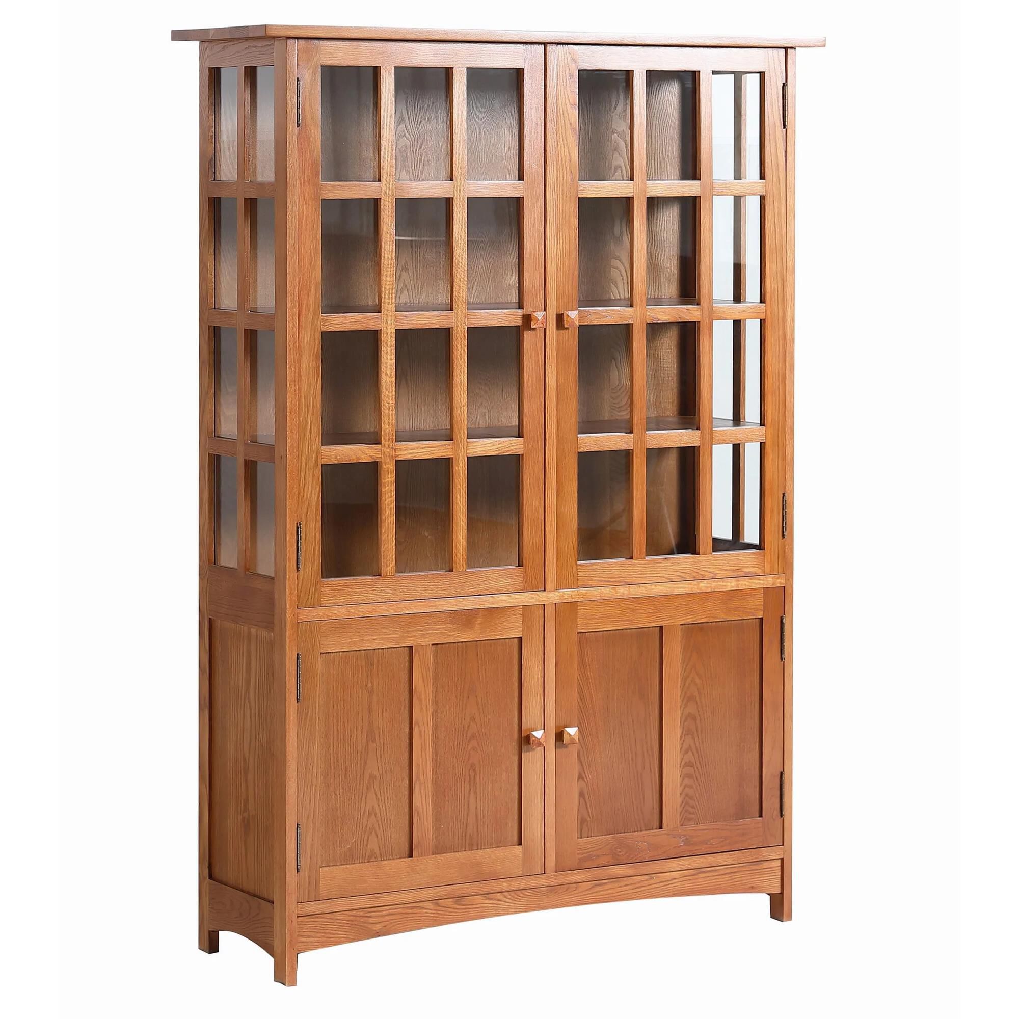Crafters Weavers 4 Door China Cabinet in Michael s Cherry NFM