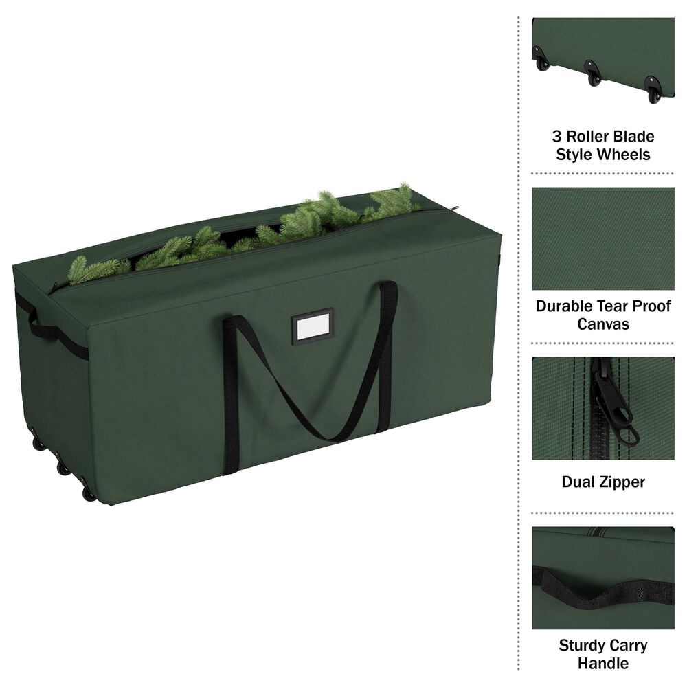 Timberlake Rolling Christmas Tree Storage Bag in Green &#40;Set of 2&#41;, , large