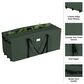 Timberlake Rolling Christmas Tree Storage Bag in Green (Set of 2), , large