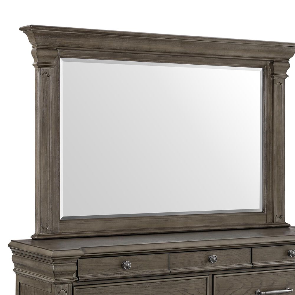 Mayberry Hill Kings Court 5 Piece King Panel Bedroom Set in Grey, , large