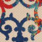 Nourison Aloha Damask 3"6" x 5"6" Multicolor Indoor/Outdoor Area Rug, , large