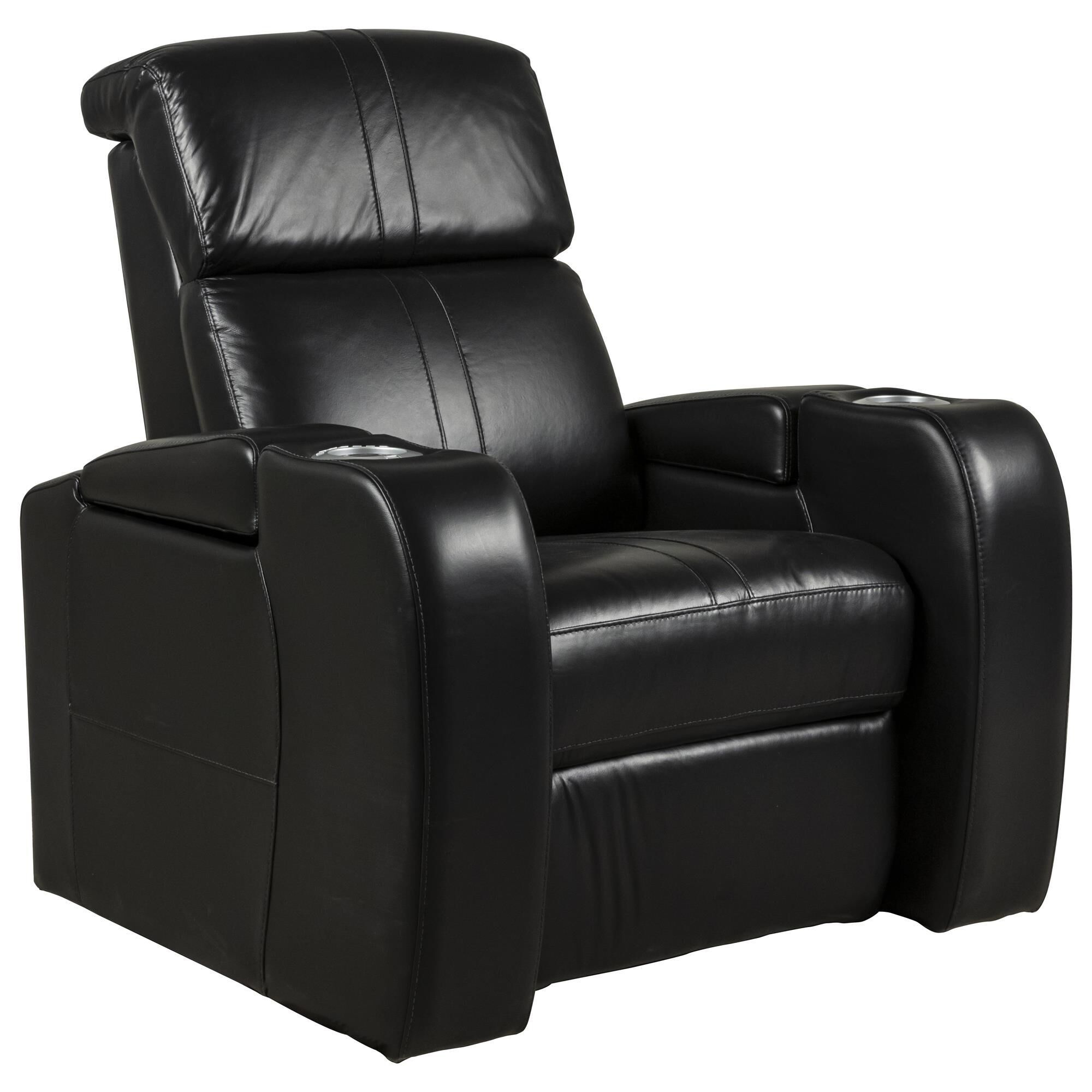 Pulaski bradley leather home theatre online power recliner with power headrest