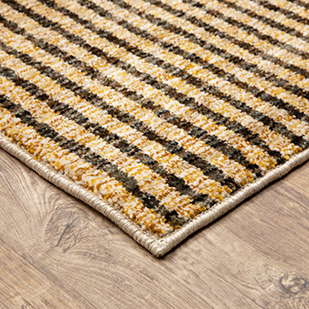 Oriental Weavers Strada Bristol STR10 5&#39;3&quot; x 7&#39;3&quot; Gold Area Rug, , large