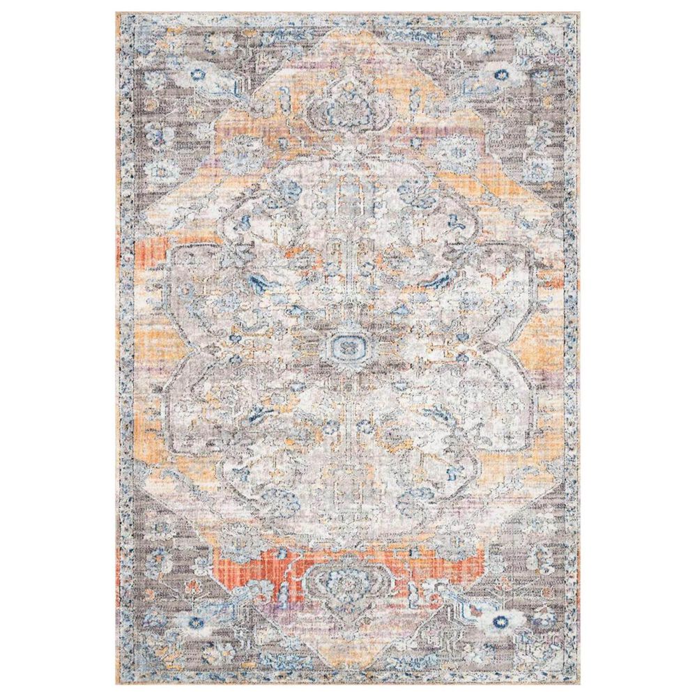 Loloi II Dante DN-06 9&#39;6&quot; x 13&#39; Natural and Sunrise Area Rug, , large