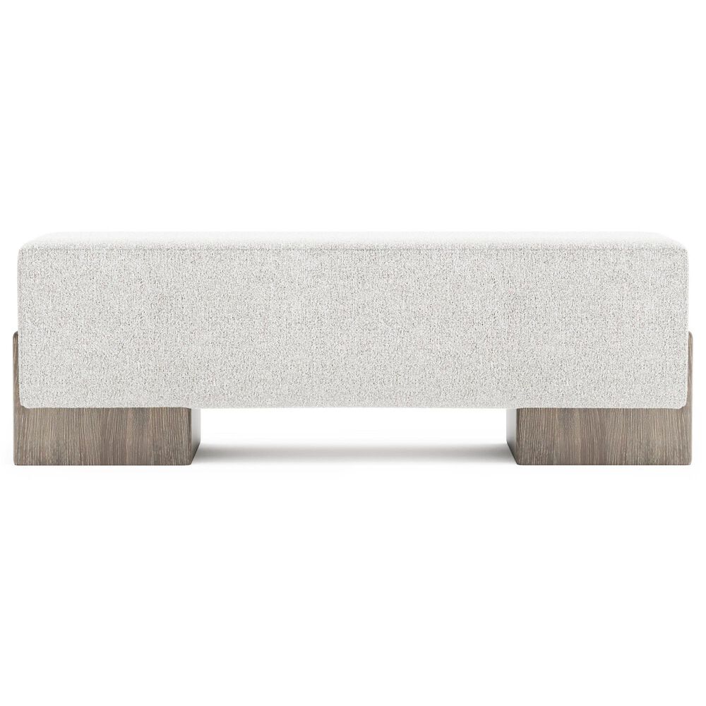 Bernhardt Monolith Upholstered Bench in Wirebrushed Oak, , large