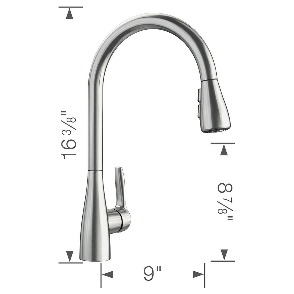 Blanco Atura Pull-Down Faucet in PVD Steel, , large