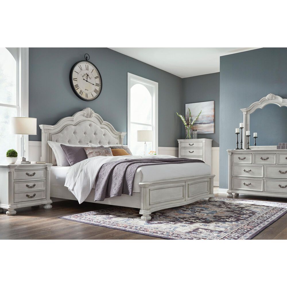 Ashley Montelaine 5-Piece Queen Panel Bedroom Set in Antique White, , large