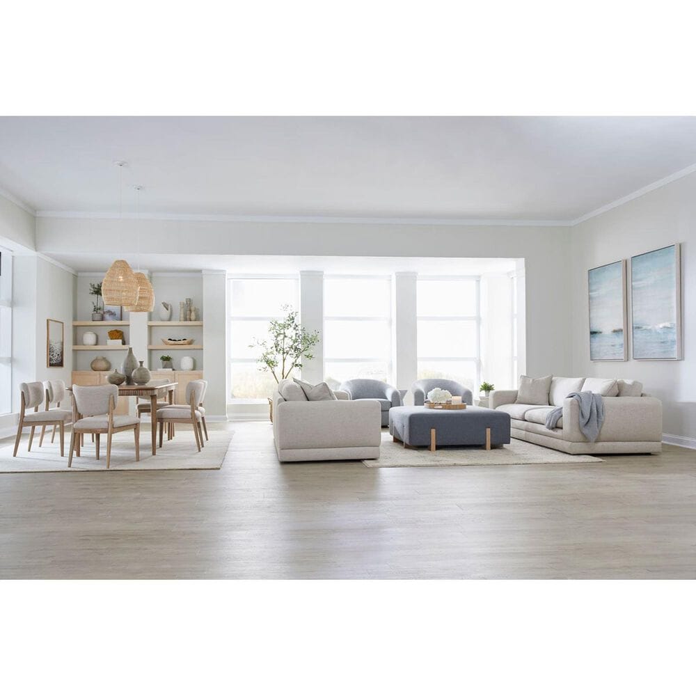 Kuka &#40;Hk&#41; Trade Co Lmt Motion Carmel Stationary Sofa in Pismo Linen, , large
