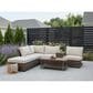 Summit Home Mendocino 5-Piece Patio Sectional in Brown, , large