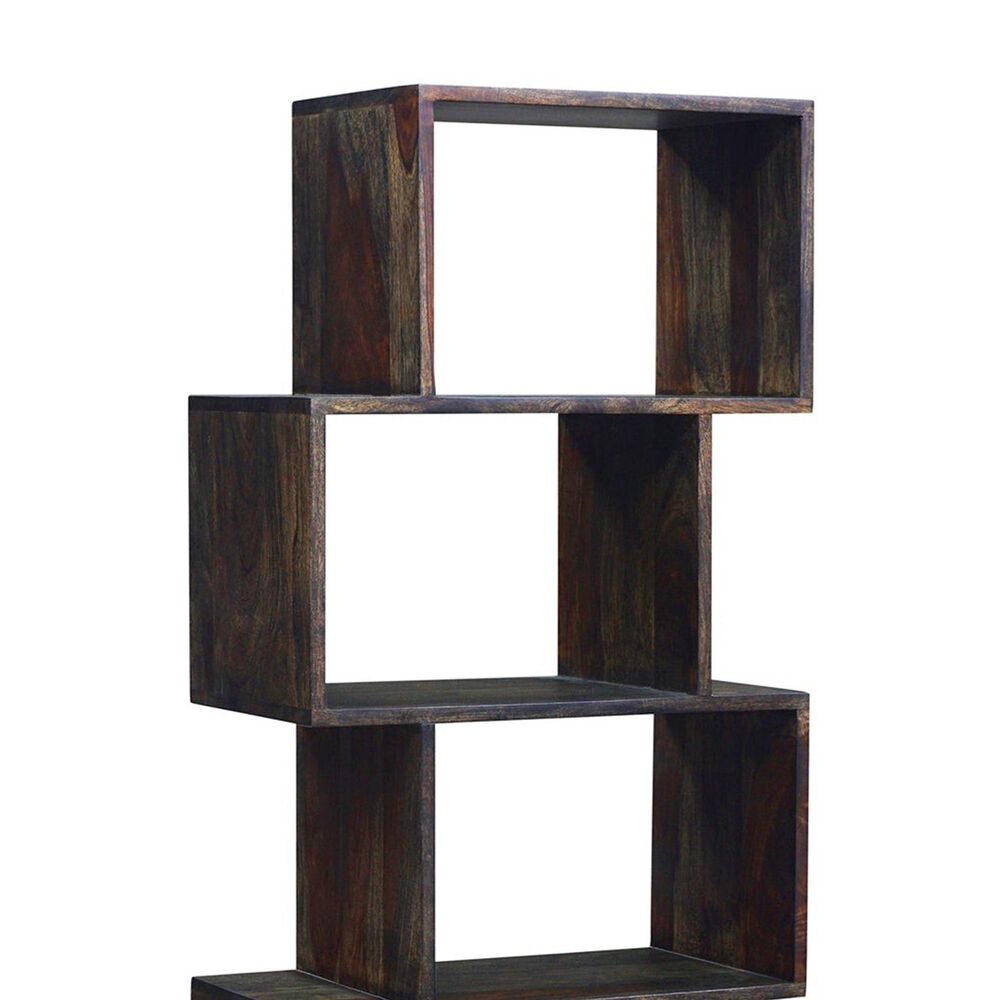 Porter Design Fall River 6-Tier Bookcase in Black Walnut, , large
