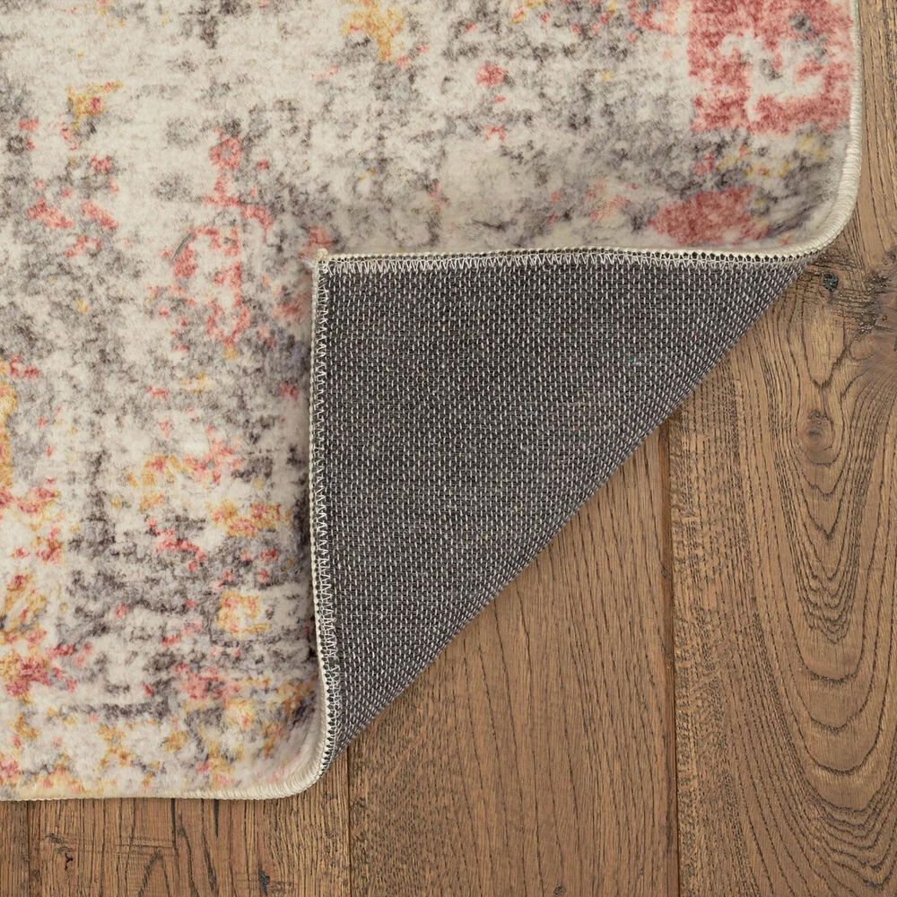 Kas Oriental Rugs Roxy Elements 2&#39; x 7&#39; Ivory and Spice Runner, , large