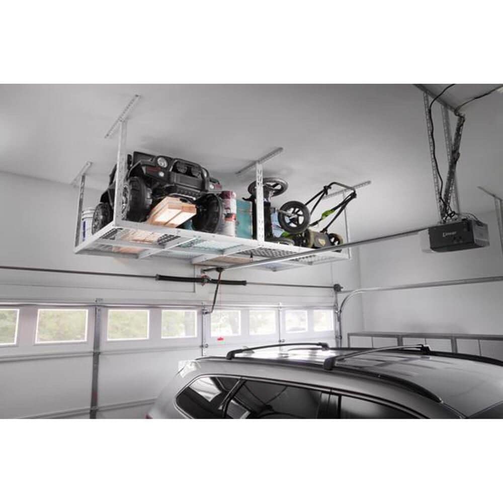 Gladiator 4&#39; x 8&#39; Overhead GearLoft Storage Rack in White, , large