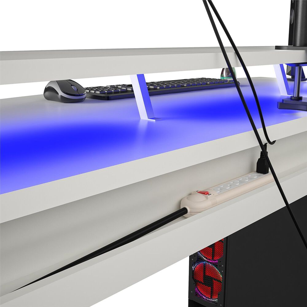 NTense Xtreme Gaming Desk in White, , large