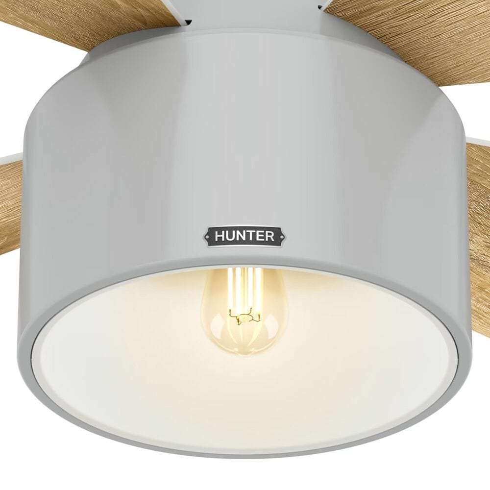 Hunter Cranbrook Low Profile 52&quot; Ceiling Fan with Light in Dove Grey, , large