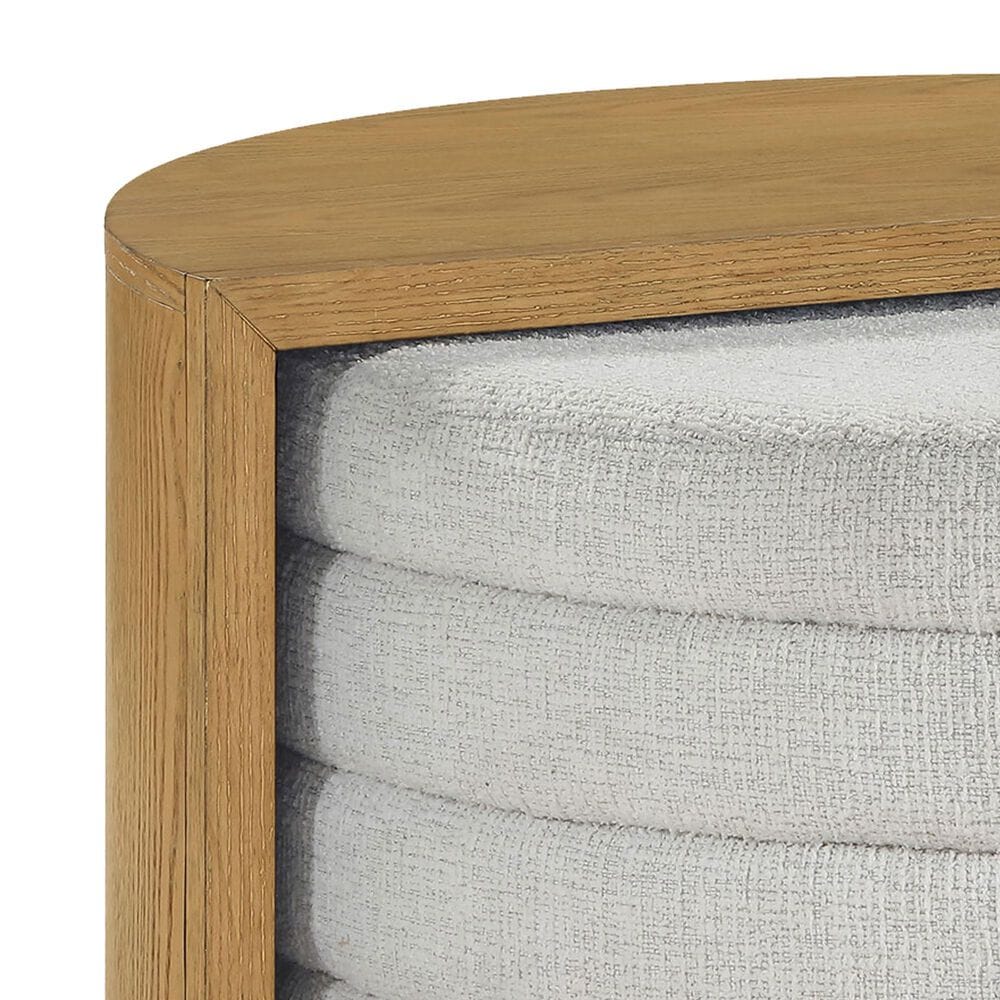 Crystal City Florence Nesting Cocktail Table with Castered Ottoman in Sand, , large