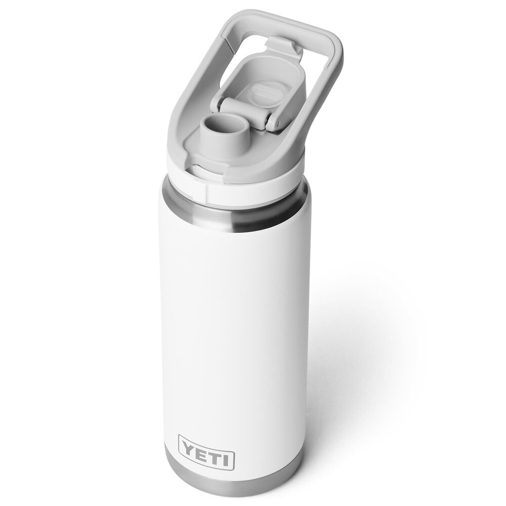 YETI Rambler 26 Oz Water Bottle with Flip Chug Cap in White, , large