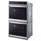 LG 2-Piece Kitchen Package with 9.4 Cu. Ft. Double Wall Oven and 36" Electric Cooktop in Print Proof Stainless Steel and Black, , large