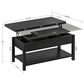 HOMLUX Lift Top Coffee Table in Black, , large