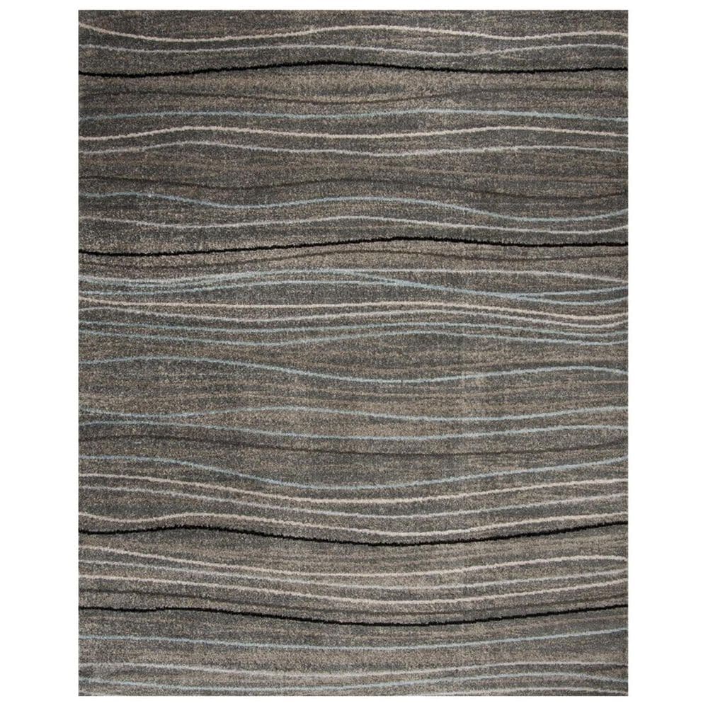 Safavieh Amsterdam AMS111G 8" x 10" Silver and Beige Area Rug, , large