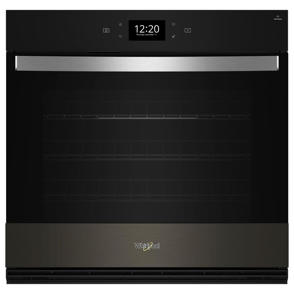 Whirlpool 30" Single Smart Wall Oven with Air Fry in Black Stainless Steel, , large