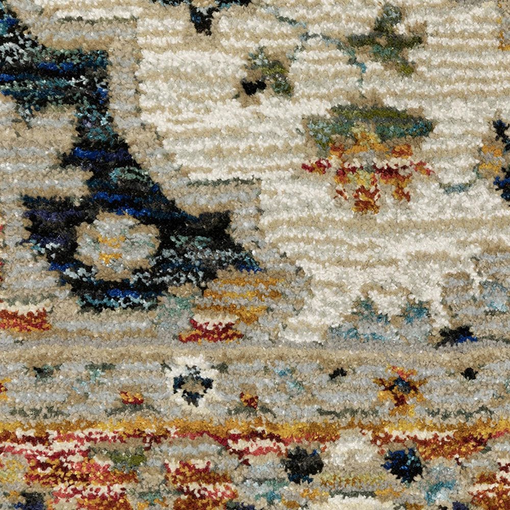 Oriental Weavers Andorra 6&#39;7&quot; x 9&#39;6&quot; Blue and Orange Area Rug, , large