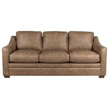 Hickorycraft Leather Stationary Sofa in Winslow, , large