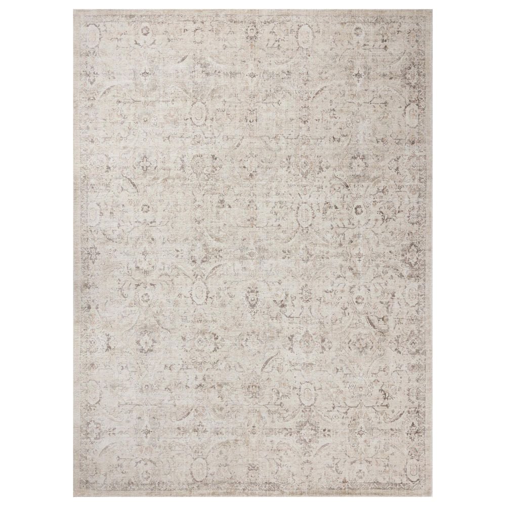 Loloi Marcella Cream and Pebble 4" x 6" Area Rug, , large