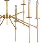 Vaxcel Kedzie 9-Light Chandelier in Natural Brass, , large