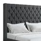 Mayberry Hill Morrow King Wingback Upholstered Bed in Heirloom Charcoal, , large