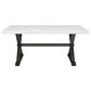 Mayberry Hill Lexi Dining Table in Espresso and White - Table Only, , large