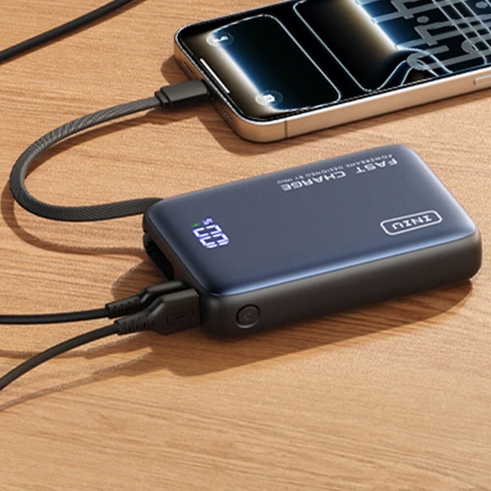 INIU Pocket Power 20000mAh Fast Charging Power Bank in Black, , large