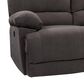 CorLiving Lea Power Reclining Console Sofa with Cupholders & USB Port in Grey, , large