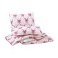 Peking Handicraft Abigail 2-Piece Bow Twin Quilt Set in Pink and White, , large