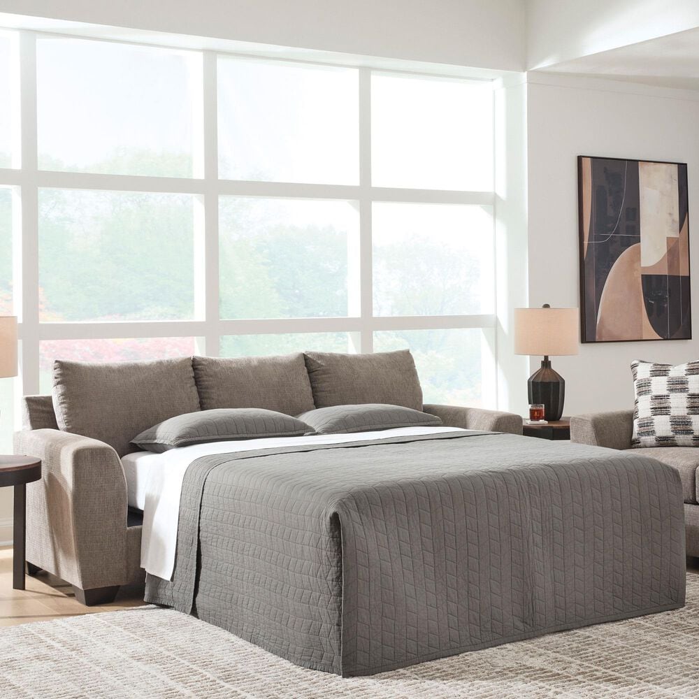 Ashley Loreo Convertible Queen Sofa Sleeper in Truffle, , large
