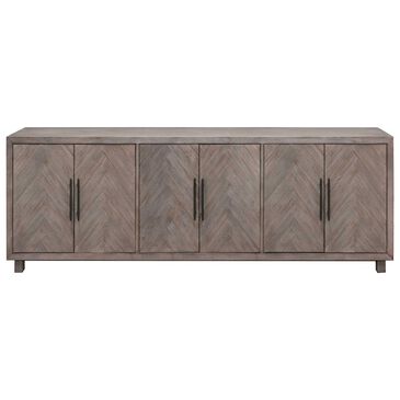 Wycliff Bay Palisades 90" 6-Door Console in Brushed Gray, , large