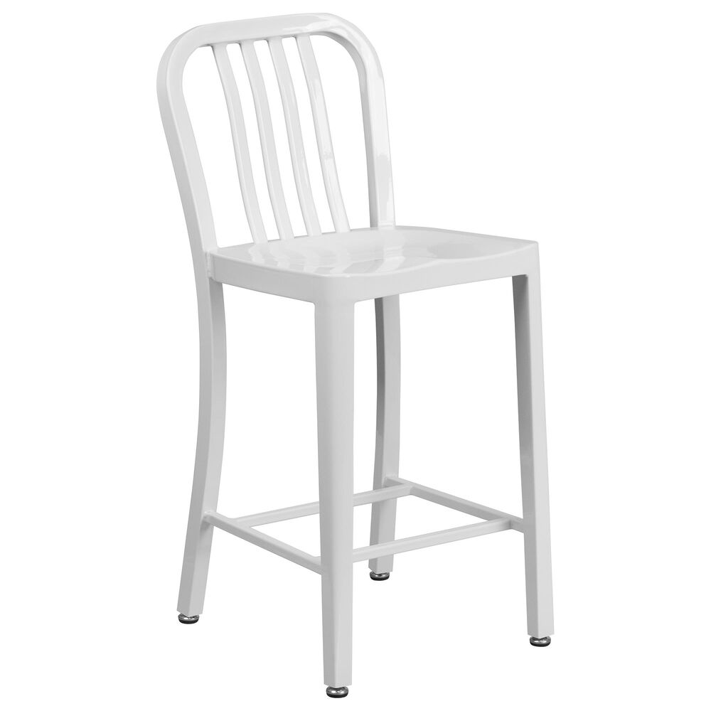 Flash Furniture 24" Counter Stool in White, , large